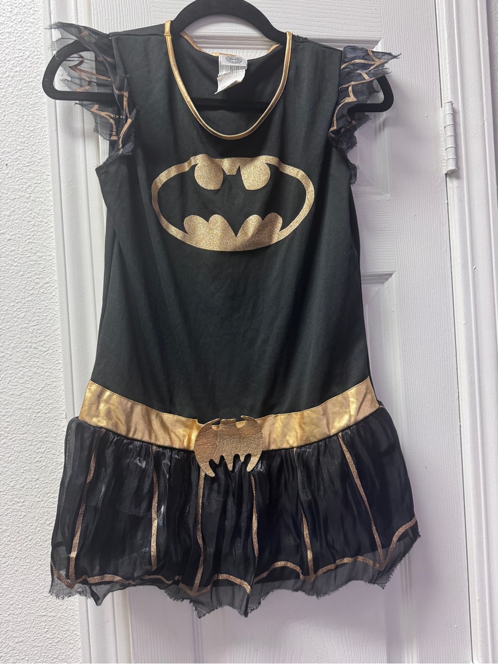 DC Comics Girls Black and Gold Batgirl Dress Costume